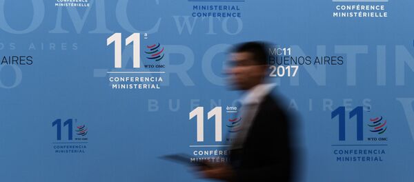 Logo de la XI Conferencia Ministerial de la OMC en Buenos Aires, Argentina - Sputnik Mundo