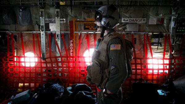 Un militar de EEUU en las maniobras As Vigalante Un militar de EEUU en las maniobras As Vigalante - Sputnik Mundo