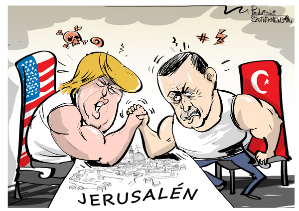 El pulso por Jerusalén: Trump y Erdogan miden sus fuerzas por la ciudad santa - Sputnik Mundo