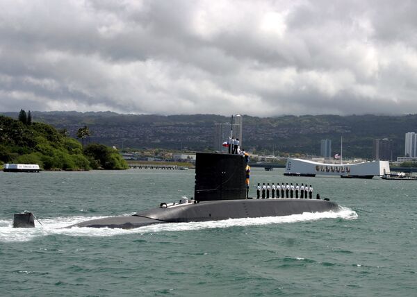 El submarino chileno Simpson en Pearl Harbor, Hawaii. - Sputnik Mundo