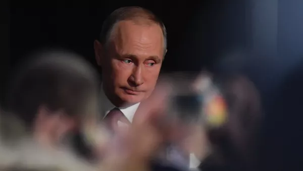 Vladímir Putin, presidente de Rusia, durante la gran rueda de prensa anual - Sputnik Mundo