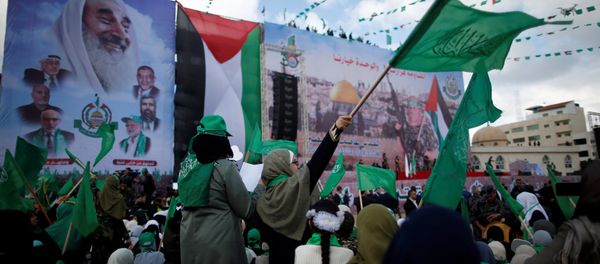La organización islamista Hamás celebra el treinta aniversario de su fundación en la Franja de Gaza - Sputnik Mundo