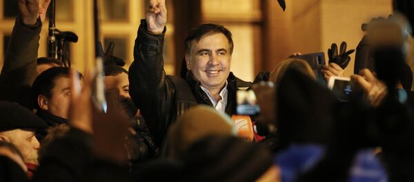 Mijaíl Saakashvili, expresidente de Georgia, en Kiev - Sputnik Mundo