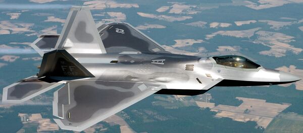 Un avión estadounidense F-22 Raptor (archivo) - Sputnik Mundo