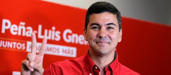 Santiago Peña, candidato a la presidencia de Paraguay - Sputnik Mundo