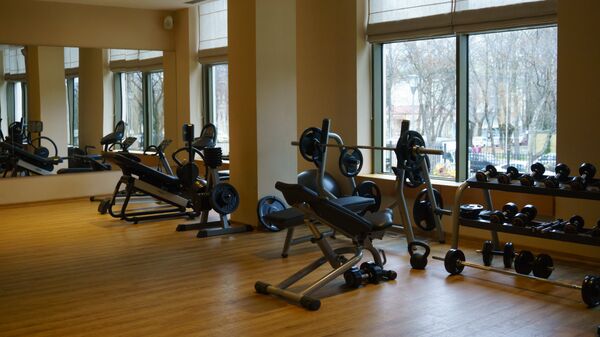 Una típica sala de deporte de los sanatorios de las Aguas Minerales de Cáucaso - Sputnik Mundo