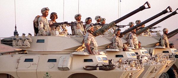 Vehículos blindados de Arabia Saudí (archivo) - Sputnik Mundo