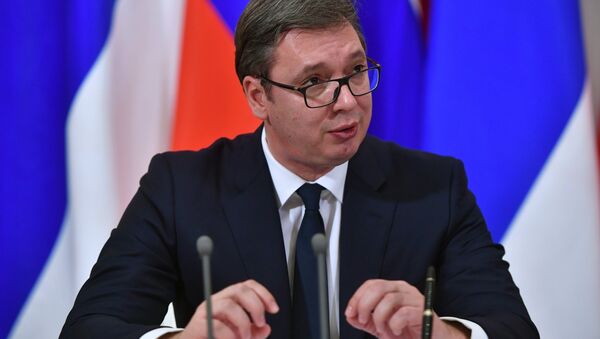 Aleksandar Vucic, presidente de Serbia - Sputnik Mundo