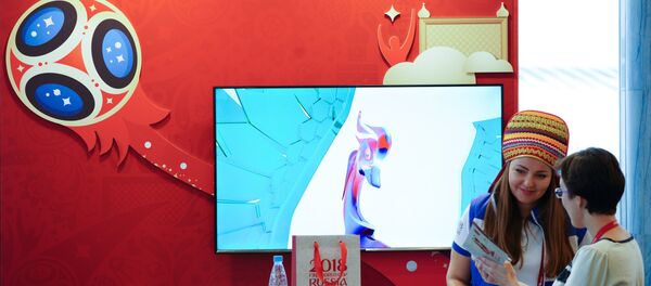 Están de promoción de la ciudad de Saransk, sede del Mundial 2018 (archivo) Están de promoción de la ciudad de Saransk, sede del Mundial 2018 (archivo) - Sputnik Mundo