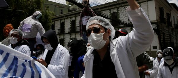 Protestas de médicos en Bolivia - Sputnik Mundo