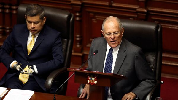 Pedro Pablo Kuczynski, el presidente de Perú en el Congreso - Sputnik Mundo