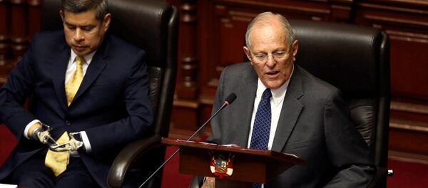 Pedro Pablo Kuczynski, el presidente de Perú en el Congreso - Sputnik Mundo
