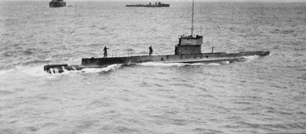 El submarino australiano HMAS AE1, en 1914 - Sputnik Mundo