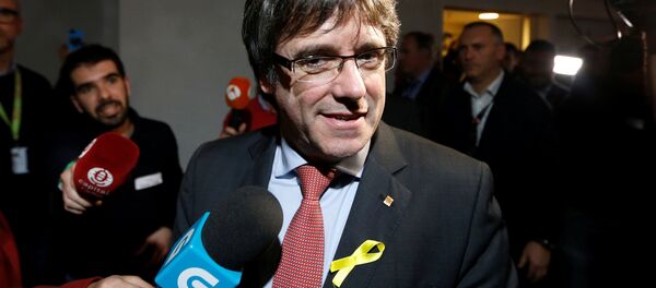 Carles Puigdemont, el presidente del Gobierno catalán cesado - Sputnik Mundo