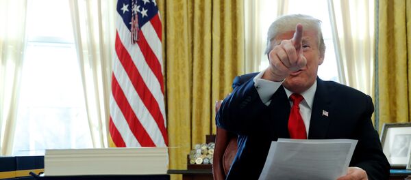 Donald Trump, presidente de EEUU - Sputnik Mundo