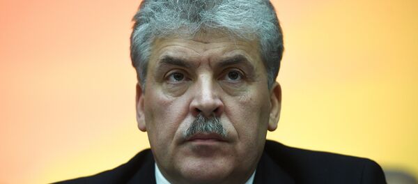 Pável Grudinin,el candidato del Partido Comunista ruso para las elecciones presidenciales de 2018 - Sputnik Mundo