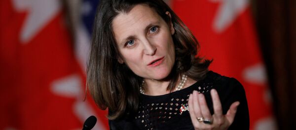 Chrystia Freeland, a ministra de Exteriores de Canadá - Sputnik Mundo