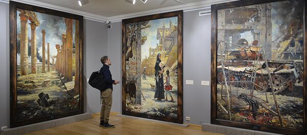 'Tierra siria', la exposición de lienzos sobre Siria de Vasili Nesterneko 'Tierra siria', la exposición de lienzos sobre Siria de Vasili Nesterneko - Sputnik Mundo