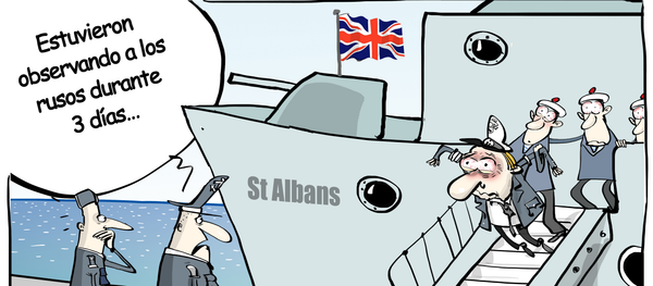 La fragata británica St. Albans escoltó al buque de guerra ruso Almirante Gorshkov cuando este navegaba cerca de las aguas territoriales británicas - Sputnik Mundo