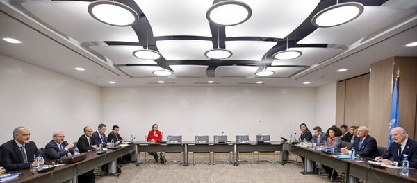 Las negociaciones en Ginebra, Suiza - Sputnik Mundo