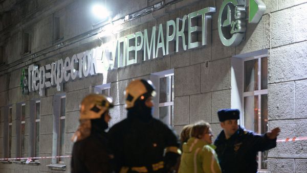 La explosión en un supermercado en San Petersburgo La explosión en un supermercado en San Petersburgo - Sputnik Mundo