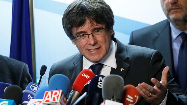 Carles Puigdemont, el presidente del Gobierno catalán cesado - Sputnik Mundo