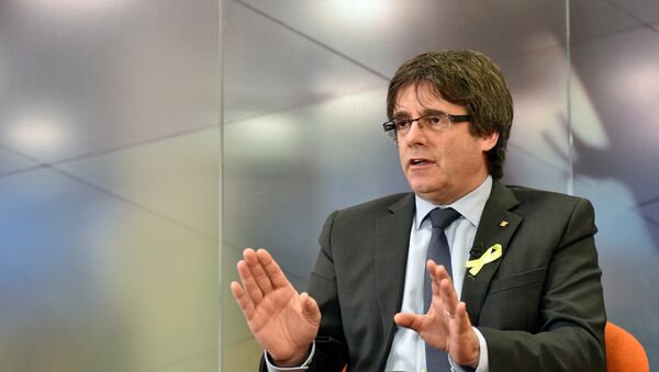 Carles Puigdemont, el presidente del Gobierno catalán cesado - Sputnik Mundo