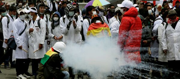 Protesta en la Paz, Bolivia - Sputnik Mundo