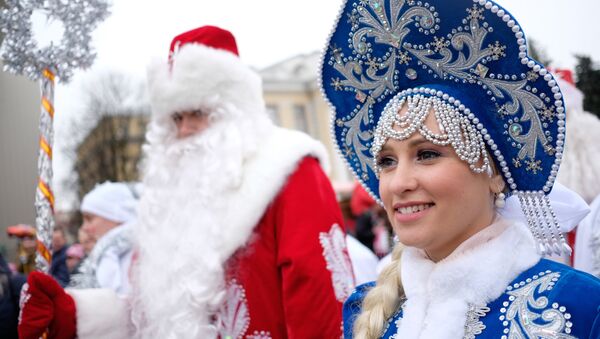 Celebración de Año Nuevo en Rusia (archivo) - Sputnik Mundo