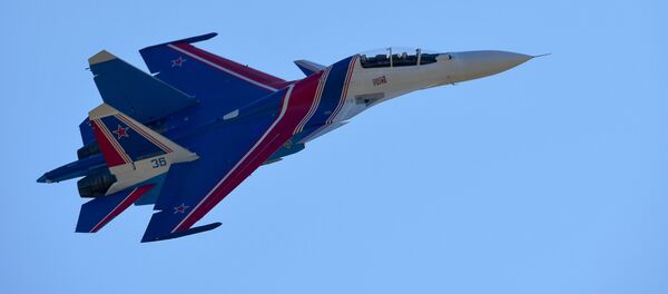 Un caza Su-30SM, foto de archivo Un caza Su-30SM, foto de archivo - Sputnik Mundo