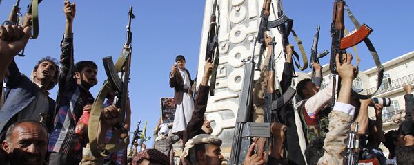 Las fuerzas hutíes en Yemen - Sputnik Mundo