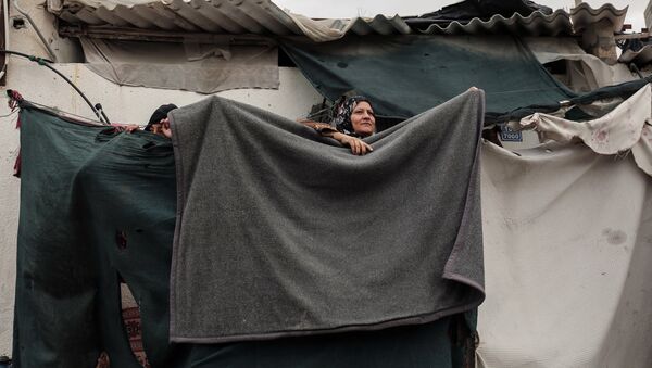 Refugiados palestinos en Gaza - Sputnik Mundo