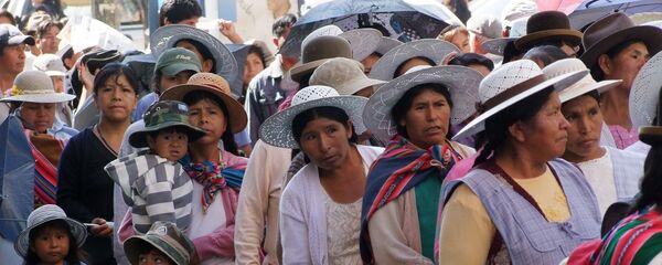 Trabajadoras bolivianas Trabajadoras bolivianas - Sputnik Mundo