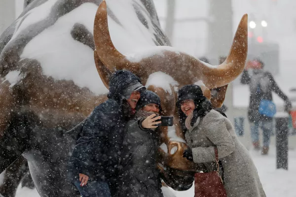 La tormenta de nieve Grayson, en Nueva York, el 4 de enero de 2018. - Sputnik Mundo