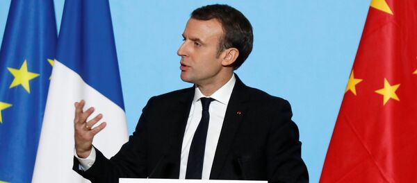 Emmanuel Macron, presidente de Francia - Sputnik Mundo