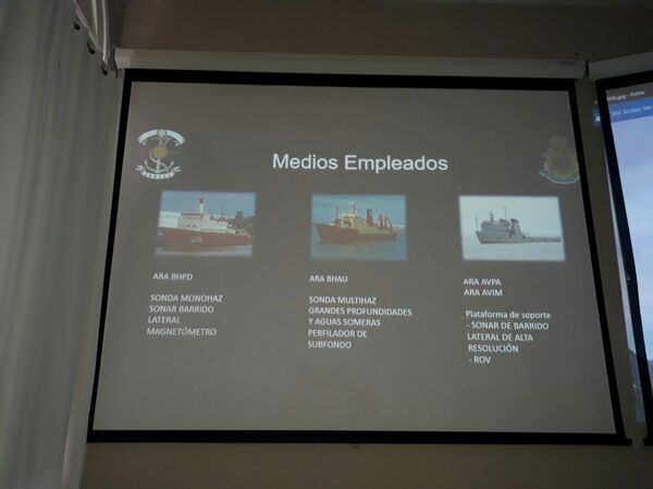 La presentación que hizo la Armada a los familiares de tripulantes de submarino - Sputnik Mundo