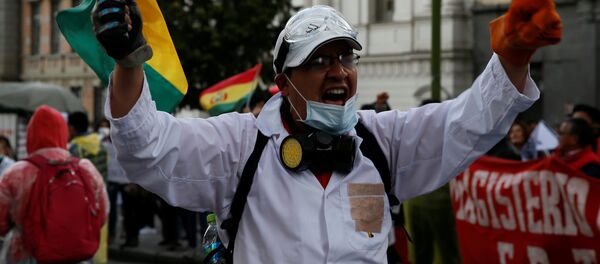 Protestas de médicos en Bolivia - Sputnik Mundo