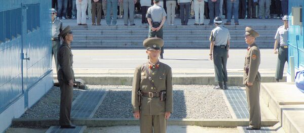 Área de Seguridad Compartida en la zona desmilitarizada de la frontera entre Corea del Norte y del Sur - Sputnik Mundo