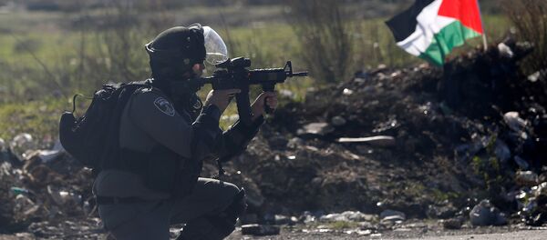 Un policía israelí en Cisjordania Un policía israelí en Cisjordania - Sputnik Mundo