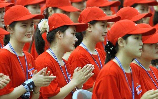 Animadoras norcoreanas (archivo) - Sputnik Mundo