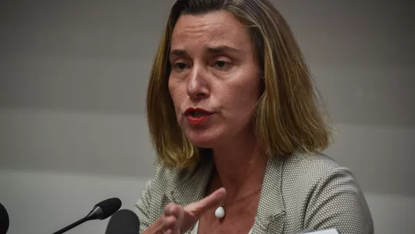 Federica Mogherini, la alta representante de la Unión Europea (UE) para Asuntos Exteriores y Política de Seguridad - Sputnik Mundo