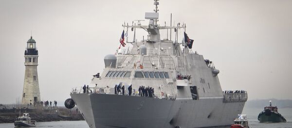 El USS Little Rock, buque de combate litoral de la Armada de EEUU - Sputnik Mundo