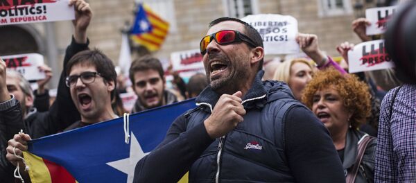 Protestas en Cataluña - Sputnik Mundo