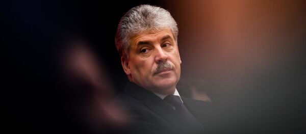 Pável Grudinin, del Partido Comunista de Rusia (KPRF) Pável Grudinin, del Partido Comunista de Rusia (KPRF) - Sputnik Mundo