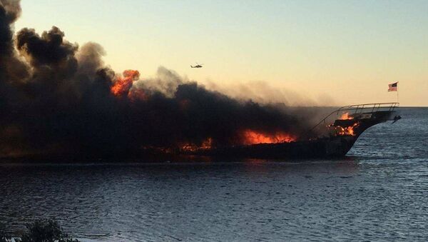 Incendio en casino flotante Sun Cruz - Sputnik Mundo