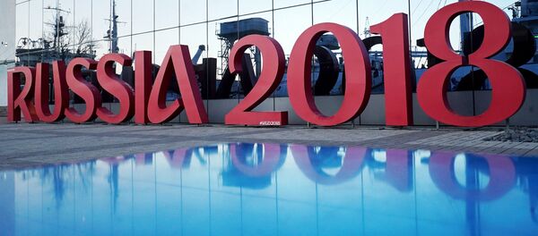 Logo del Mundial de Fútbol 2018 en Rusia Logo del Mundial de Fútbol 2018 en Rusia - Sputnik Mundo