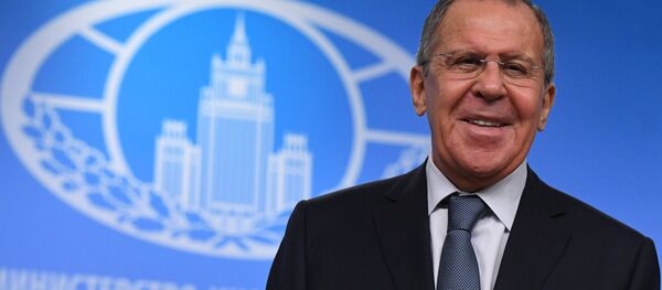 Serguéi Lavrov, ministro de Exteriores, durante su conferencia de prensa anual, Moscú (Rusia), 15 de enero de 2018 - Sputnik Mundo