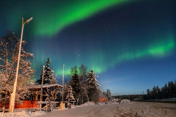 La hipnótica danza de la aurora boreal en el Ártico ruso La hipnótica danza de la aurora boreal en el Ártico ruso - Sputnik Mundo