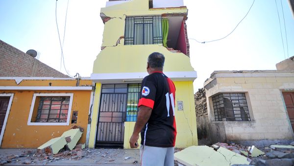 Las consecuencias del terremoto en Perú Las consecuencias del terremoto en Perú - Sputnik Mundo
