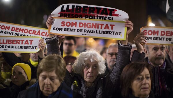 Protestas en Barcelona - Sputnik Mundo